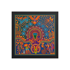 Huichol Yarn Painting Print • L - 189 - Huichol Arts