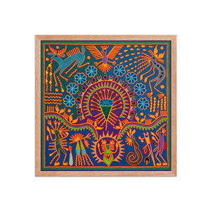 Huichol Yarn Painting Print • L - 189 - Huichol Arts