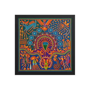Huichol Yarn Painting Print • L - 189 - Huichol Arts