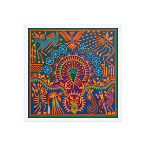 Huichol Yarn Painting Print • L - 189 - Huichol Arts