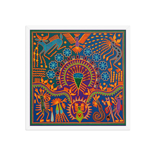 Huichol Yarn Painting Print • L - 189 - Huichol Arts
