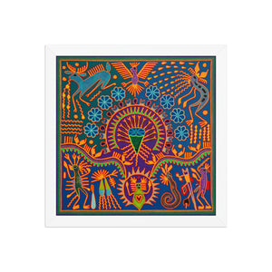 Huichol Yarn Painting Print • L - 189 - Huichol Arts