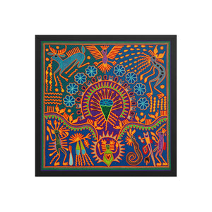Huichol Yarn Painting Print • L - 189 - Huichol Arts