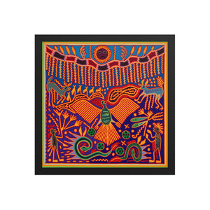 Huichol Yarn Painting Print • L - 190 - Huichol Arts