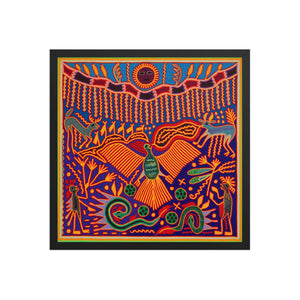 Huichol Yarn Painting Print • L - 190 - Huichol Arts