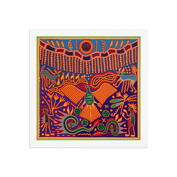 Huichol Yarn Painting Print • L - 190 - Huichol Arts