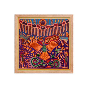 Huichol Yarn Painting Print • L - 190 - Huichol Arts