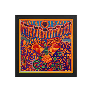 Huichol Yarn Painting Print • L - 190 - Huichol Arts