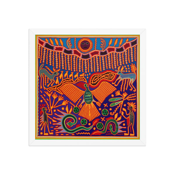 Huichol Yarn Painting Print • L - 190 - Huichol Arts