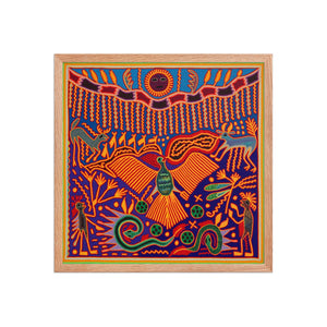 Huichol Yarn Painting Print • L - 190 - Huichol Arts