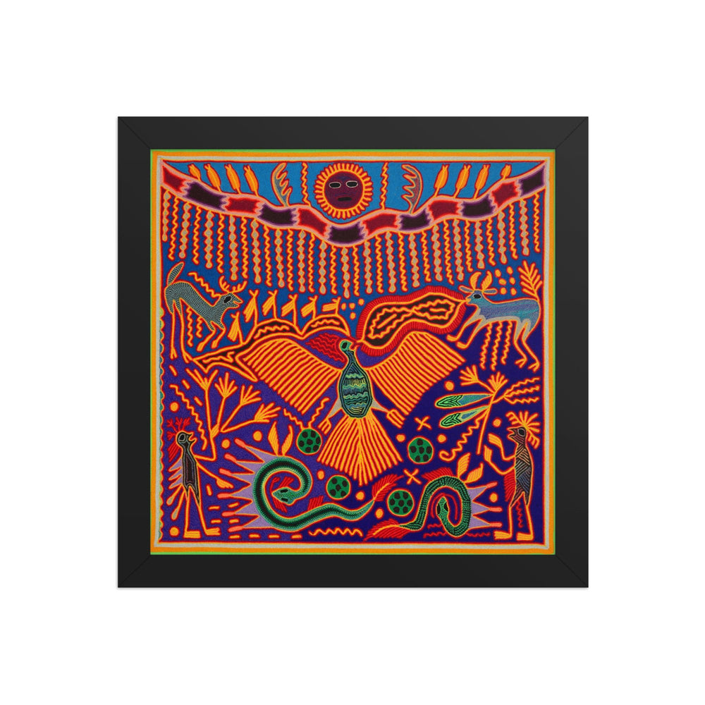Huichol Yarn Painting Print • L - 190 - Huichol Arts