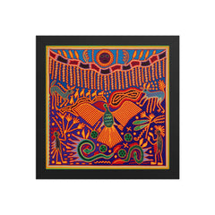 Huichol Yarn Painting Print • L - 190 - Huichol Arts