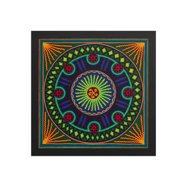 Huichol Yarn Painting Print • L - 191 - Huichol Arts