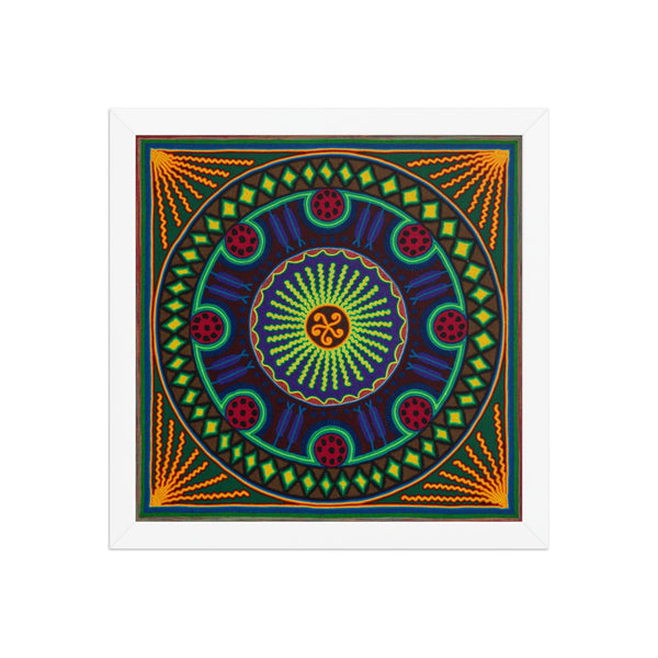 Huichol Yarn Painting Print • L - 191 - Huichol Arts