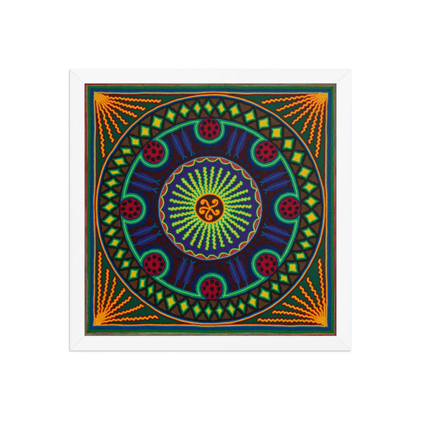 Huichol Yarn Painting Print • L - 191 - Huichol Arts