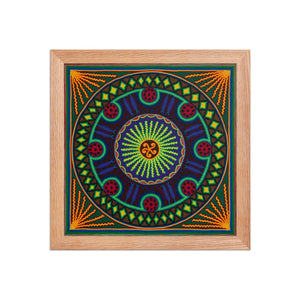 Huichol Yarn Painting Print • L - 191 - Huichol Arts