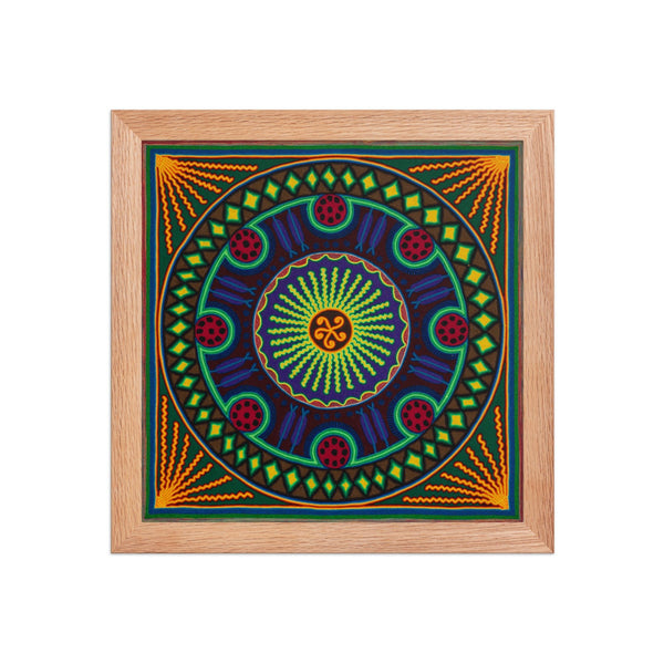 Huichol Yarn Painting Print • L - 191 - Huichol Arts