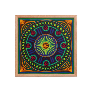 Huichol Yarn Painting Print • L - 191 - Huichol Arts