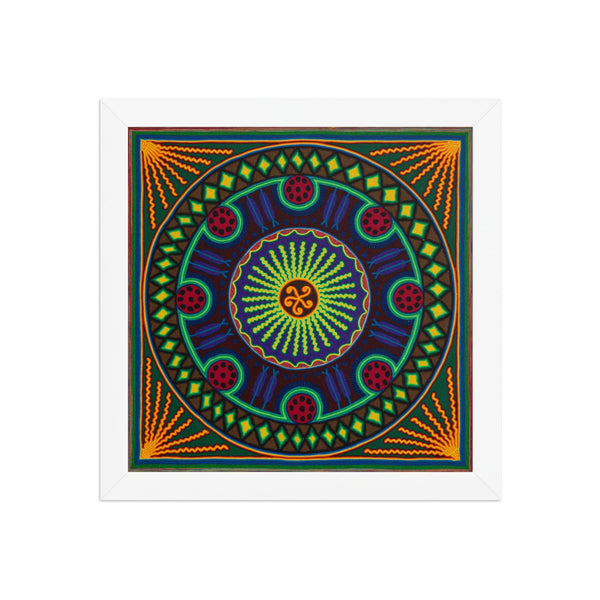 Huichol Yarn Painting Print • L - 191 - Huichol Arts
