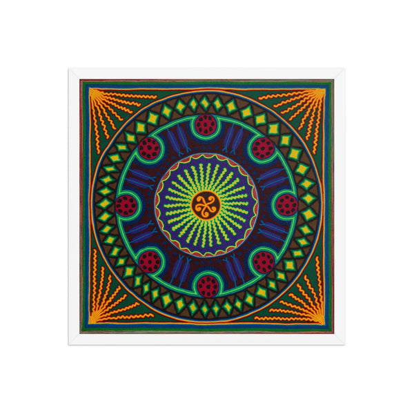 Huichol Yarn Painting Print • L - 191 - Huichol Arts