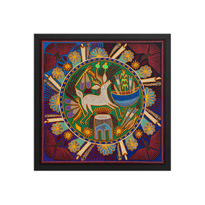 Huichol Yarn Painting Print • L - 192 - Huichol Arts
