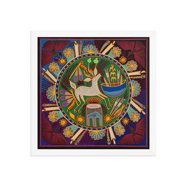 Huichol Yarn Painting Print • L - 192 - Huichol Arts
