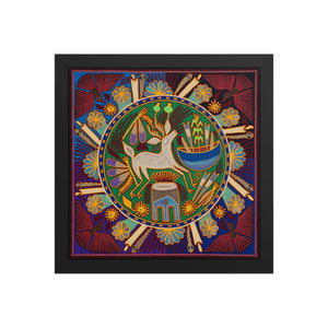 Huichol Yarn Painting Print • L - 192 - Huichol Arts