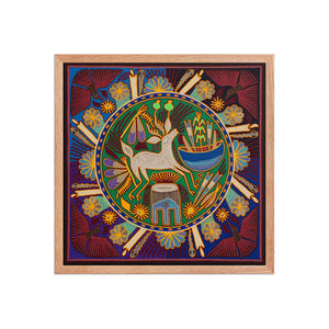 Huichol Yarn Painting Print • L - 192 - Huichol Arts