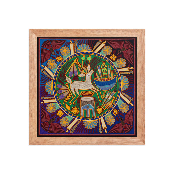 Huichol Yarn Painting Print • L - 192 - Huichol Arts