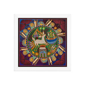 Huichol Yarn Painting Print • L - 192 - Huichol Arts