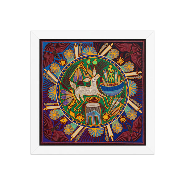 Huichol Yarn Painting Print • L - 192 - Huichol Arts