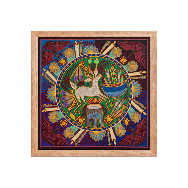 Huichol Yarn Painting Print • L - 192 - Huichol Arts