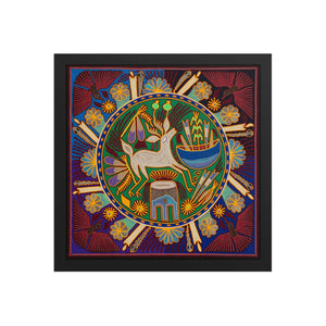Huichol Yarn Painting Print • L - 192 - Huichol Arts