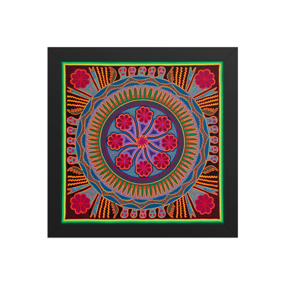 Huichol Yarn Painting Print • L - 193 - Huichol Arts