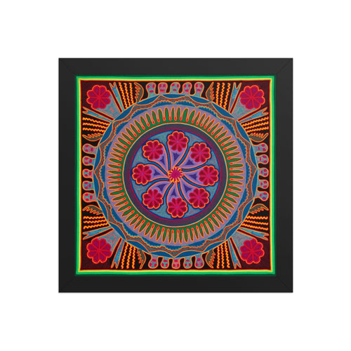 Huichol Yarn Painting Print • L - 193 - Huichol Arts
