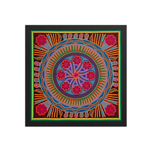 Huichol Yarn Painting Print • L - 193 - Huichol Arts