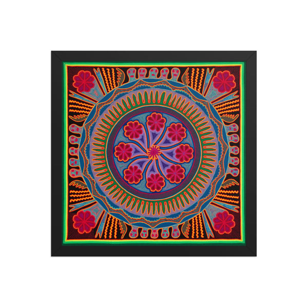 Huichol Yarn Painting Print • L - 193 - Huichol Arts