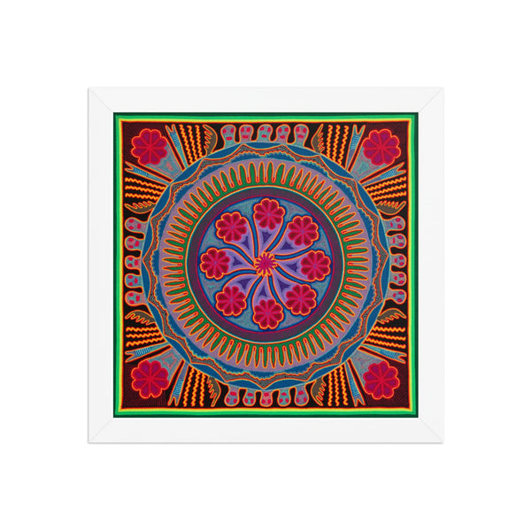 Huichol Yarn Painting Print • L - 193 - Huichol Arts