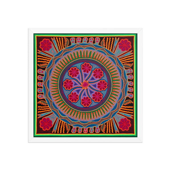 Huichol Yarn Painting Print • L - 193 - Huichol Arts