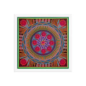 Huichol Yarn Painting Print • L - 193 - Huichol Arts