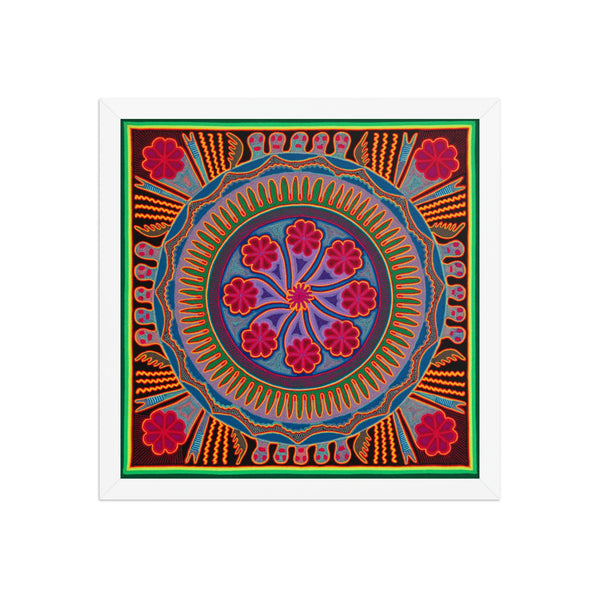 Huichol Yarn Painting Print • L - 193 - Huichol Arts