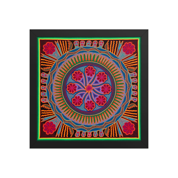 Huichol Yarn Painting Print • L - 193 - Huichol Arts