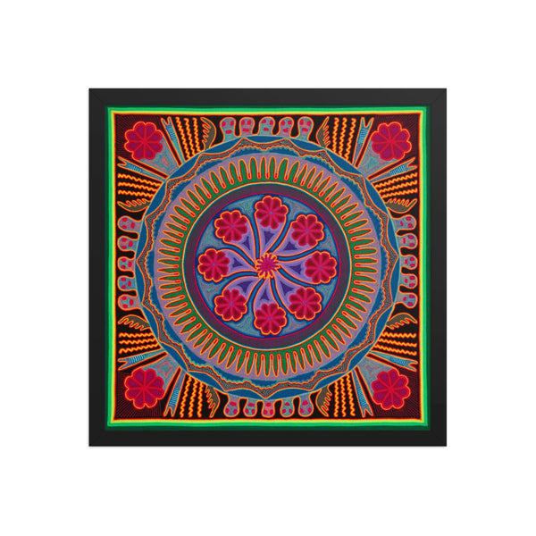 Huichol Yarn Painting Print • L - 193 - Huichol Arts