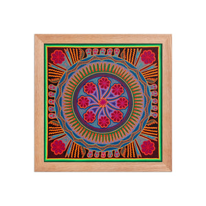 Huichol Yarn Painting Print • L - 193 - Huichol Arts