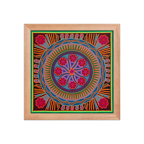 Huichol Yarn Painting Print • L - 193 - Huichol Arts