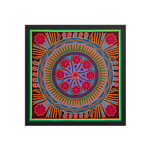Huichol Yarn Painting Print • L - 193 - Huichol Arts