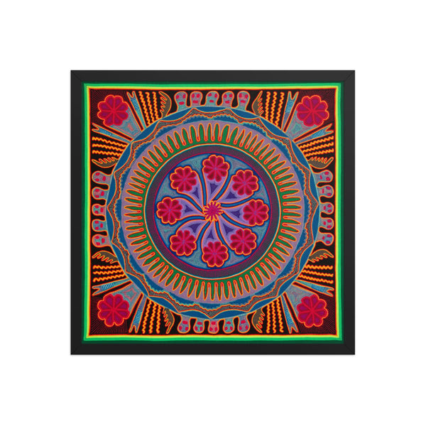 Huichol Yarn Painting Print • L - 193 - Huichol Arts