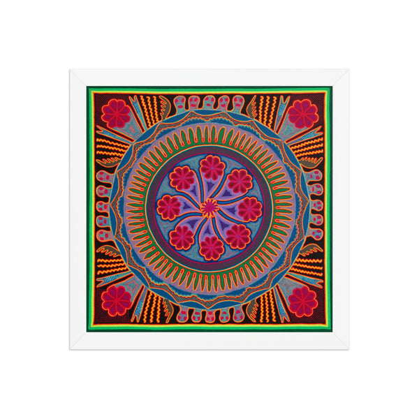 Huichol Yarn Painting Print • L - 193 - Huichol Arts