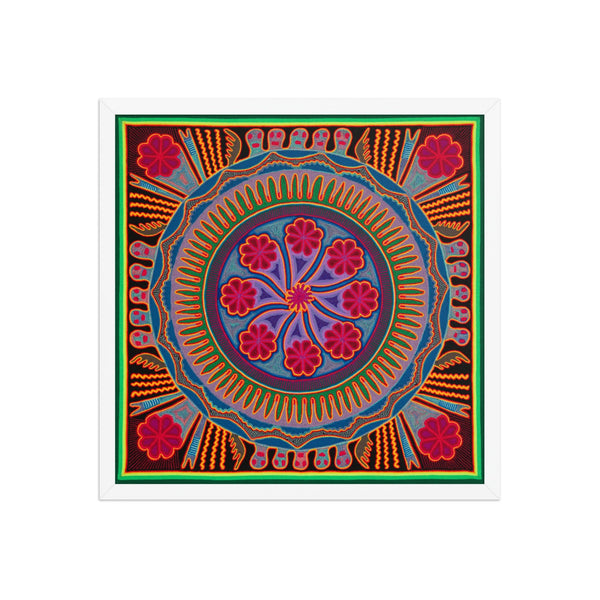 Huichol Yarn Painting Print • L - 193 - Huichol Arts