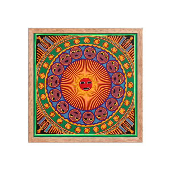 Huichol Yarn Painting Print • L - 194 - Huichol Arts